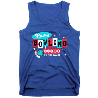 Funny Bowling Design Do Not Wash This Is My Lucky Bowling Tank Top