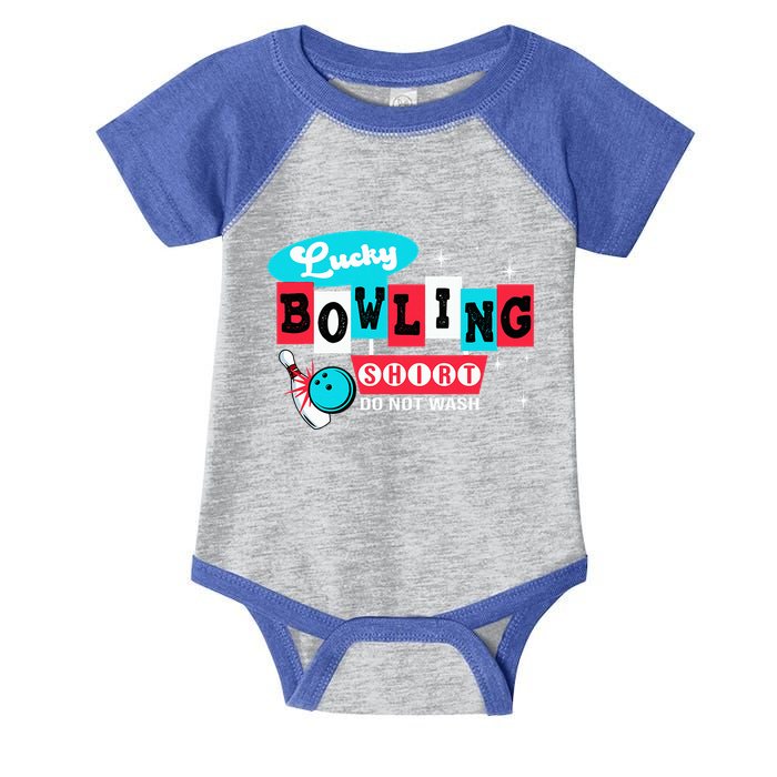 Funny Bowling Design Do Not Wash This Is My Lucky Bowling Infant Baby Jersey Bodysuit