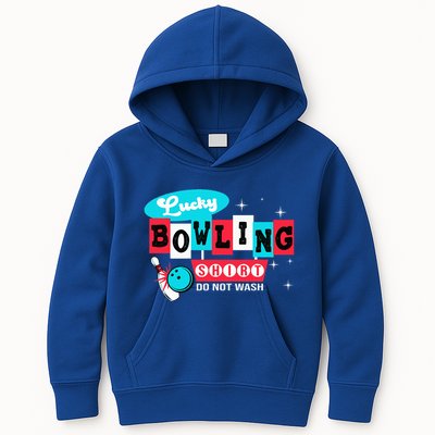 Funny Bowling Design Do Not Wash This Is My Lucky Bowling Kids Hoodie