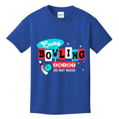 Funny Bowling Design Do Not Wash This Is My Lucky Bowling Kids T-Shirt