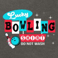 Funny Bowling Design Do Not Wash This Is My Lucky Bowling Cotton Canvas Backpack