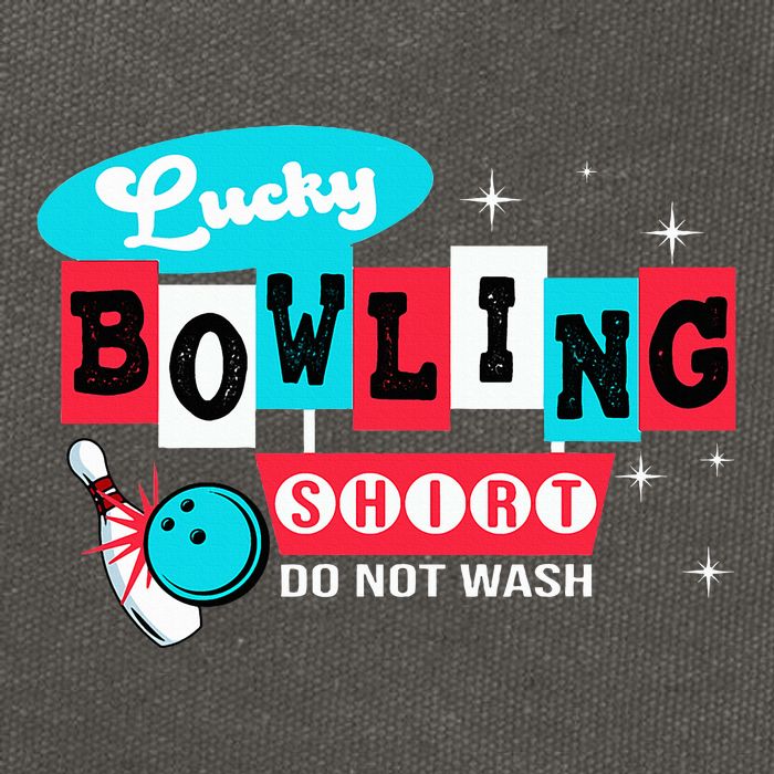 Funny Bowling Design Do Not Wash This Is My Lucky Bowling Cotton Canvas Backpack