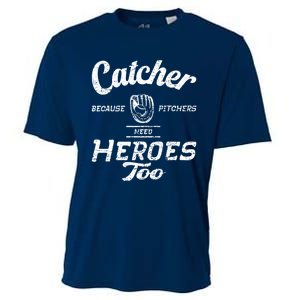 Funny Baseball Design. For Pitcher And Catcher Boy Baseball Cooling Performance Crew T-Shirt