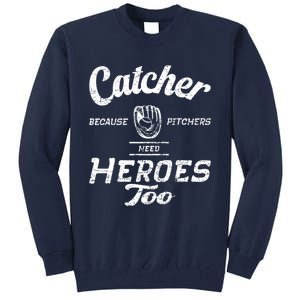 Funny Baseball Design. For Pitcher And Catcher Boy Baseball Tall Sweatshirt