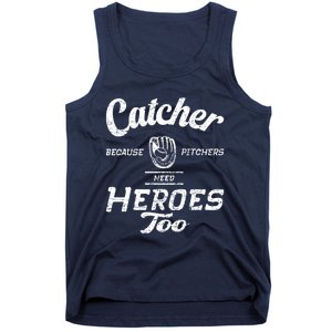 Funny Baseball Design. For Pitcher And Catcher Boy Baseball Tank Top