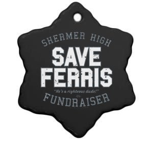 F.E.R.R.I.S B.U.E.L.L.E.R.S Day Off Shermer High Save Ferris Ceramic Star Ornament