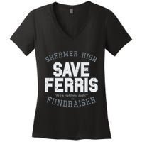 F.E.R.R.I.S B.U.E.L.L.E.R.S Day Off Shermer High Save Ferris Women's V-Neck T-Shirt