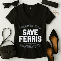 F.E.R.R.I.S B.U.E.L.L.E.R.S Day Off Shermer High Save Ferris Women's V-Neck T-Shirt