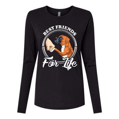 Funny Boxer Dog Boxer Dog Lover Womens Cotton Relaxed Long Sleeve T-Shirt