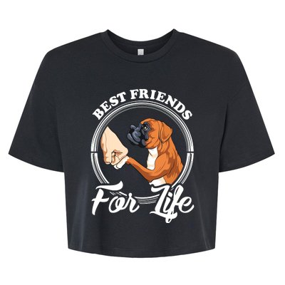 Funny Boxer Dog Boxer Dog Lover Bella+Canvas Jersey Crop Tee