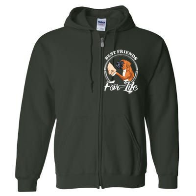 Funny Boxer Dog Boxer Dog Lover Full Zip Hoodie