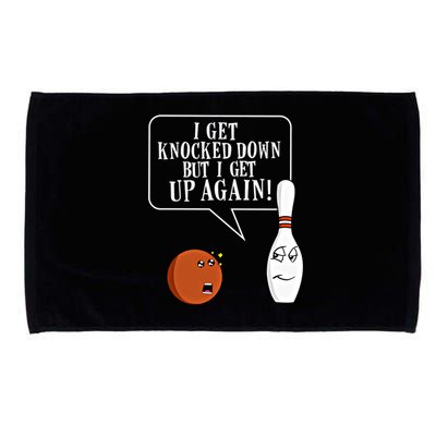 Funny Bowling Design Meaningful Gift Microfiber Hand Towel