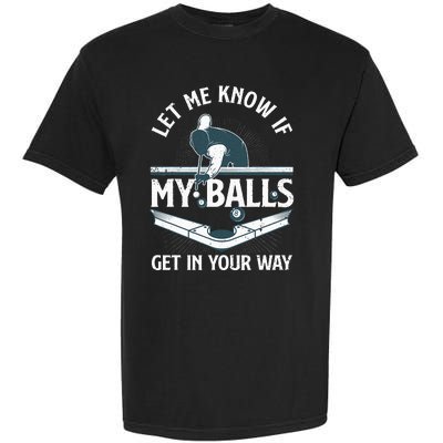 Funny Billiards Design For Women Billiard Pool Player Garment-Dyed Heavyweight T-Shirt