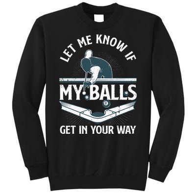 Funny Billiards Design For Women Billiard Pool Player Sweatshirt