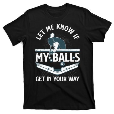 Funny Billiards Design For Women Billiard Pool Player T-Shirt