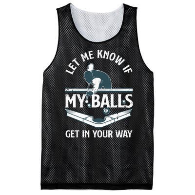 Funny Billiards Design For Women Billiard Pool Player Mesh Reversible Basketball Jersey Tank