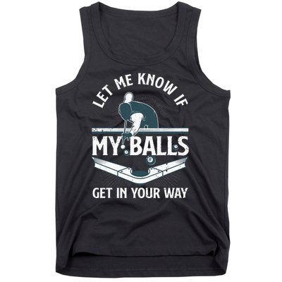 Funny Billiards Design For Women Billiard Pool Player Tank Top