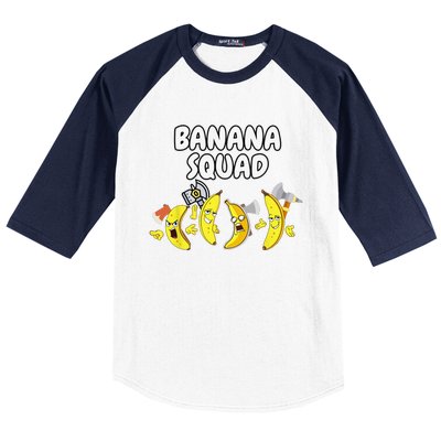 Funny Banana Design For  Banana Fruit Lovers Baseball Sleeve Shirt