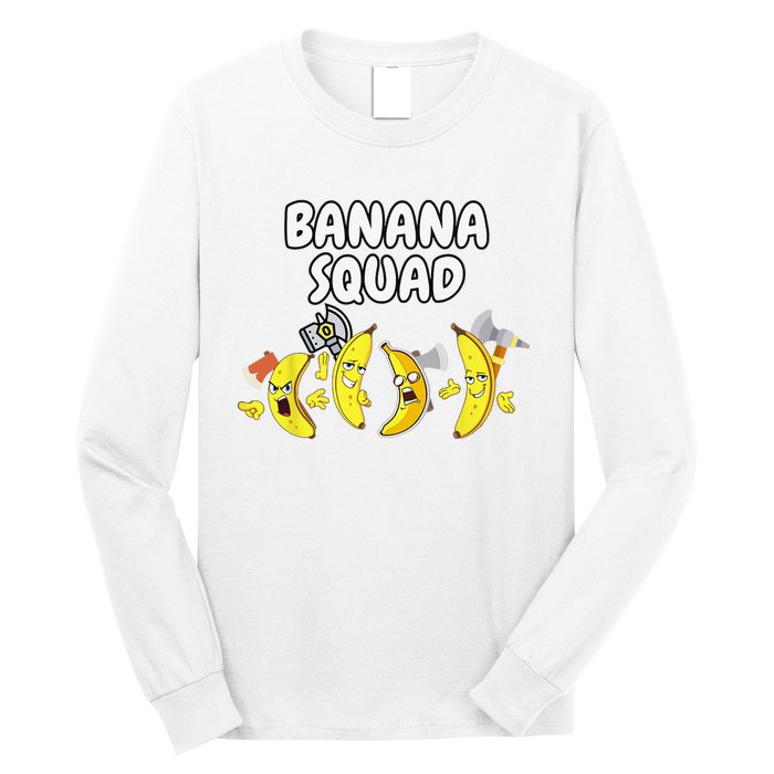 Funny Banana Design For  Banana Fruit Lovers Long Sleeve Shirt