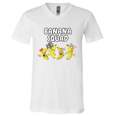 Funny Banana Design For  Banana Fruit Lovers V-Neck T-Shirt