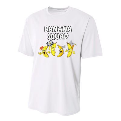 Funny Banana Design For  Banana Fruit Lovers Performance Sprint T-Shirt