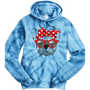 French Bulldog Dog Mom Bandana Sunglasses Mother's Day Tie Dye Hoodie