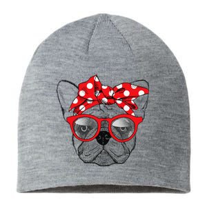 French Bulldog Dog Mom Bandana Sunglasses Mother's Day Sustainable Beanie