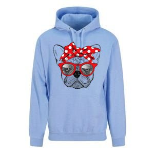 French Bulldog Dog Mom Bandana Sunglasses Mother's Day Unisex Surf Hoodie