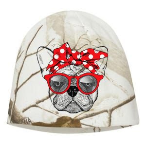 French Bulldog Dog Mom Bandana Sunglasses Mother's Day Kati - Camo Knit Beanie