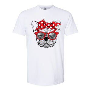 French Bulldog Dog Mom Bandana Sunglasses Mother's Day Softstyle CVC T-Shirt