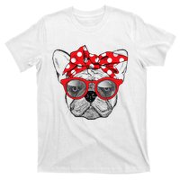 French Bulldog Dog Mom Bandana Sunglasses Mother's Day T-Shirt