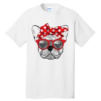 French Bulldog Dog Mom Bandana Sunglasses Mother's Day Tall T-Shirt