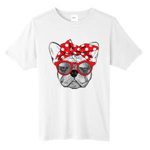 French Bulldog Dog Mom Bandana Sunglasses Mother's Day Tall Fusion ChromaSoft Performance T-Shirt