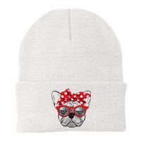 French Bulldog Dog Mom Bandana Sunglasses Mother's Day Knit Cap Winter Beanie