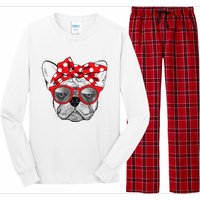 French Bulldog Dog Mom Bandana Sunglasses Mother's Day Long Sleeve Pajama Set