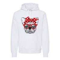 French Bulldog Dog Mom Bandana Sunglasses Mother's Day Premium Hoodie