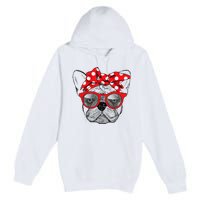 French Bulldog Dog Mom Bandana Sunglasses Mother's Day Premium Pullover Hoodie