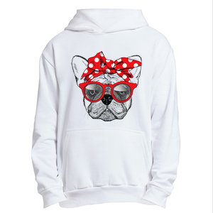 French Bulldog Dog Mom Bandana Sunglasses Mother's Day Urban Pullover Hoodie