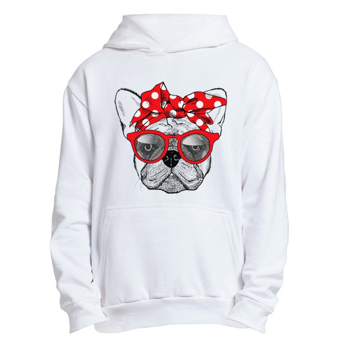 French Bulldog Dog Mom Bandana Sunglasses Mother's Day Urban Pullover Hoodie