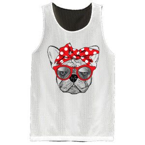 French Bulldog Dog Mom Bandana Sunglasses Mother's Day Mesh Reversible Basketball Jersey Tank