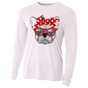 French Bulldog Dog Mom Bandana Sunglasses Mother's Day Cooling Performance Long Sleeve Crew