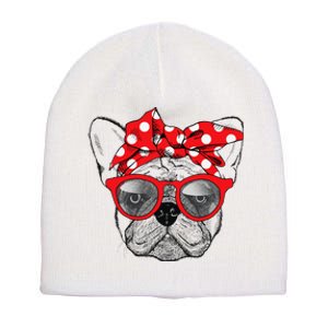 French Bulldog Dog Mom Bandana Sunglasses Mother's Day Short Acrylic Beanie