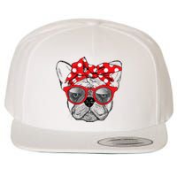 French Bulldog Dog Mom Bandana Sunglasses Mother's Day Wool Snapback Cap