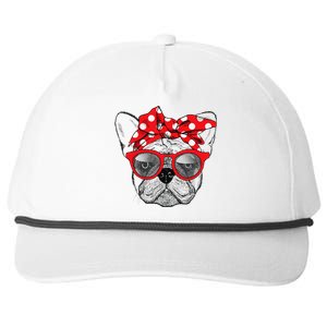 French Bulldog Dog Mom Bandana Sunglasses Mother's Day Snapback Five-Panel Rope Hat