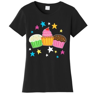 Funny Baking Delicious Cupcake Lover Cupcakes Women's T-Shirt