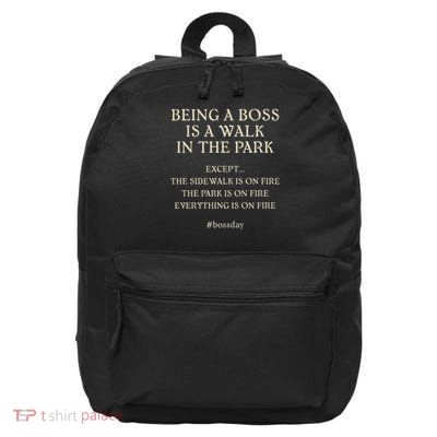 Funny Boss's Day Design 16 in Basic Backpack