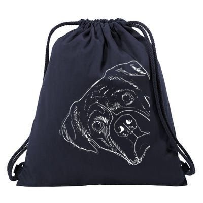 Funny Boxer Dog Drawstring Bag