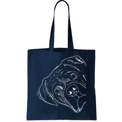 Funny Boxer Dog Tote Bag