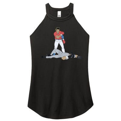 FUNNY BASEBALL DOWN GOES ANDERSON Women's Perfect Tri Rocker Tank