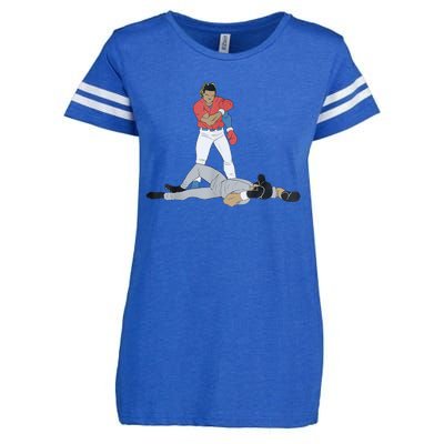 FUNNY BASEBALL DOWN GOES ANDERSON Enza Ladies Jersey Football T-Shirt